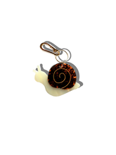 Load image into Gallery viewer, Hand-painted Snail Bag Charm + Keychain