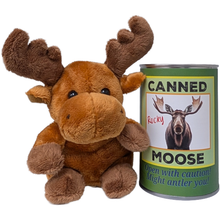 Load image into Gallery viewer, Rocky the Canned Moose - Stuffed Animal Plush w/Funny Jokes