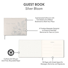 Load image into Gallery viewer, Silver Bloom Guest Book