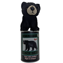 Load image into Gallery viewer, Russ the Canned Black Bear | Stuffed Zoo Plush w/Jokes |Gift