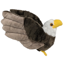 Load image into Gallery viewer, Canned Bald Eagle w/Jokes Plush Patriotic American Flag USA