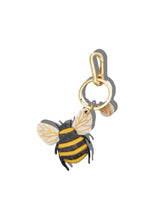 Load image into Gallery viewer, Hand-painted Honey Bee Bag Charm + Keychain | Eco-Friendly