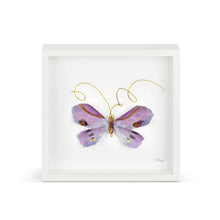 Load image into Gallery viewer, Purple Butterfly Wall Art - 10"sq