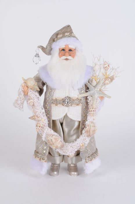 Lighted Sandstone Coastal Santa