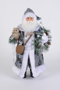 Lighted Snowy Serenity Santa