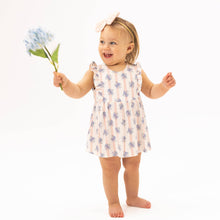 Load image into Gallery viewer, Stripe Dot Roses - Ruffle Bodysuit Dress