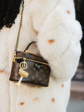 Load image into Gallery viewer, Hand-painted Espresso Martini Bag Charm + Keychain | Eco-Friendly