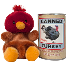 Load image into Gallery viewer, Canned Turkey - Thanksgiving Fall Plush Gift in Can w/Jokes