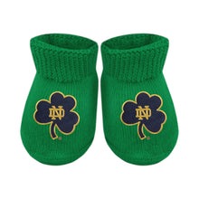 Load image into Gallery viewer, Notre Dame Fighting Irish Newborn Booties