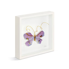 Load image into Gallery viewer, Purple Butterfly Wall Art - 10"sq