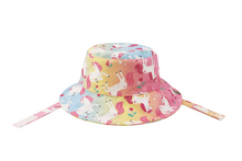 Load image into Gallery viewer, Reversible Patterned Sun Hat - Unicorn/Giraffe