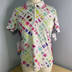 Patterned Golf Polo