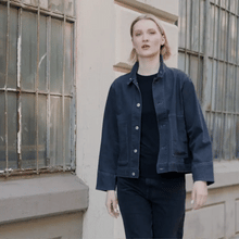 Load image into Gallery viewer, Denim Stretch - Button Closure Pocket Jacket