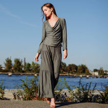Load image into Gallery viewer, Soft Pleat Knit - 2pc Cardigan &amp; Cowl Tank Twinset
