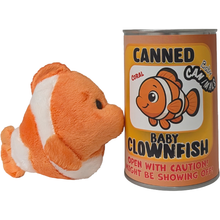Load image into Gallery viewer, Canned Baby Clownfish | Stuffed Mini Fish Plush w/Jokes