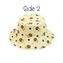 Load image into Gallery viewer, Reversible Patterned Sun Hat - Animal Superhero