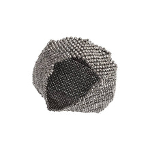 Load image into Gallery viewer, Krystal Black Beaded Top Handle Bag