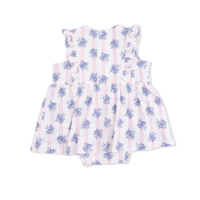 Load image into Gallery viewer, Stripe Dot Roses - Ruffle Bodysuit Dress