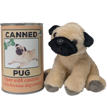 Load image into Gallery viewer, Canned Pug - Rescue Dog - Recycled and Eco-Friendly Plush