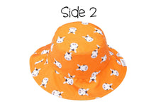 Load image into Gallery viewer, Reversible Patterned Sun Hat - Giraffe/Zebra