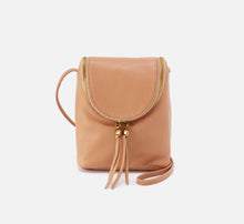 Load image into Gallery viewer, Hobo Fern Crossbody Bag in Sandstorm pebbled leather with double-zip closure and tassel detail