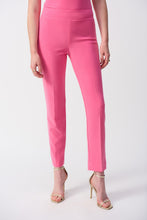 Load image into Gallery viewer, Joseph Ribkoff Classic Straight Leg Pull-On Pant in Bubble Gum with silky knit fabric and covered elastic waistband