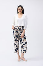 Load image into Gallery viewer, Joseph Ribkoff Sweater Knit Cover-Up in White with three-quarter sleeves and pearl ornament cuff detail