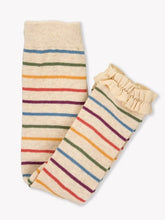 Load image into Gallery viewer, RuffleButts Patterned Footless Ruffle Tights Baby Girl Rainbow