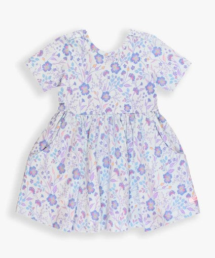 Short Sleeve Twirl Dress-Fairy