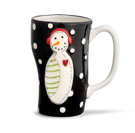 Snowman Polka Dot Mug
