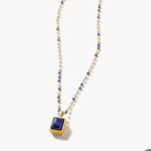 Load image into Gallery viewer, Naia Petite Beaded Necklace 16" Lapis