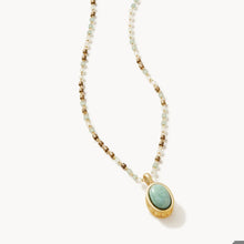 Load image into Gallery viewer, Naia Petite Beaded Necklace 16" Amazonite