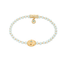 Load image into Gallery viewer, Twinkle Stretch Bracelet Pale Blue/Sand Dollar