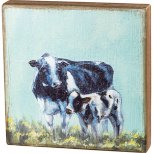 Cow And Calf Box Sign