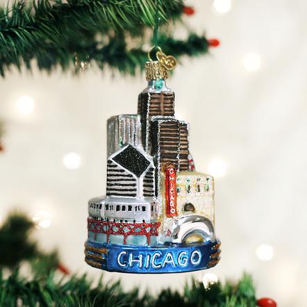 Old World Christmas- Chicago Ornament