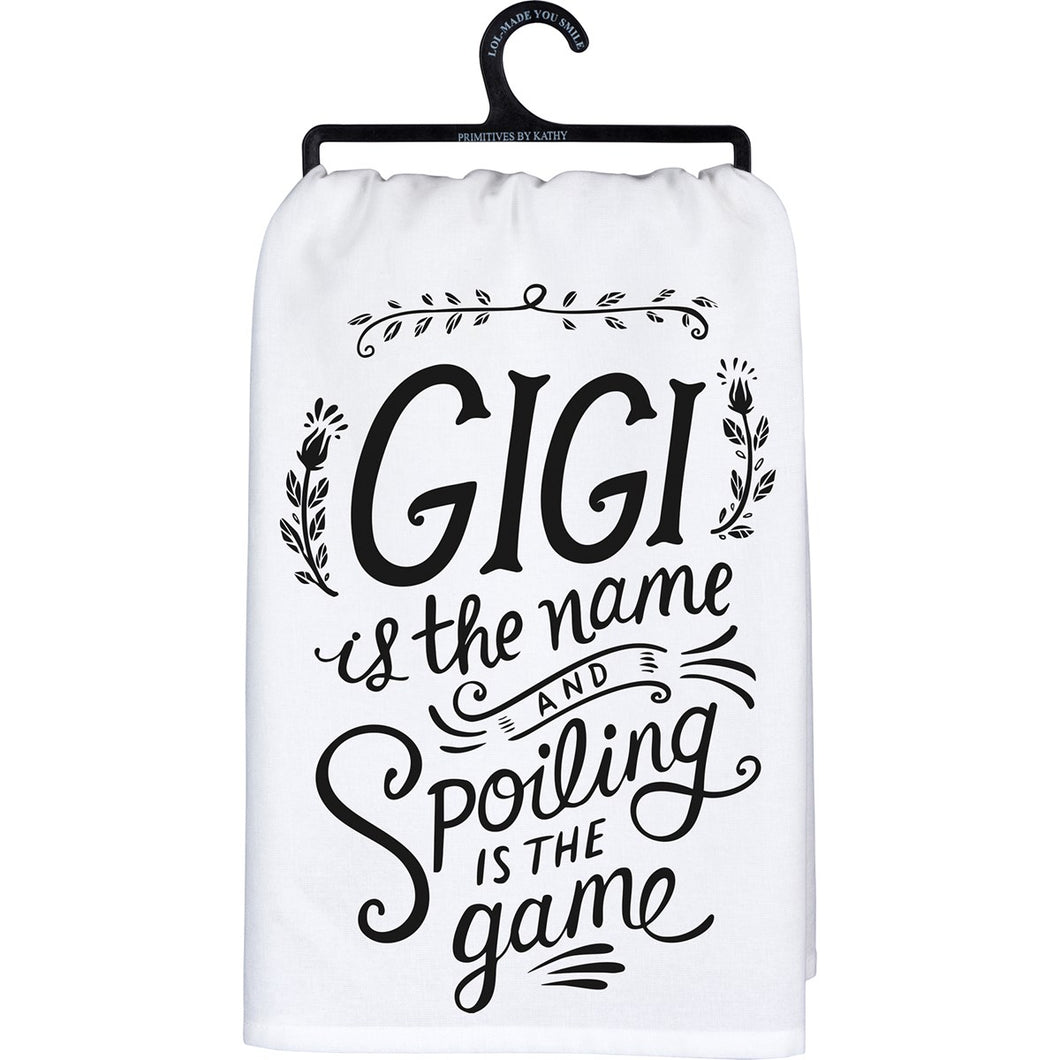 Dish Towel - Gigi Is The Name Spoiling Is The Game
