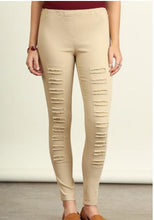 Load image into Gallery viewer, High Waisted Distressed Jeggings