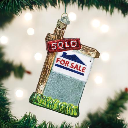 Old World Christmas- Realty Sign Ornament