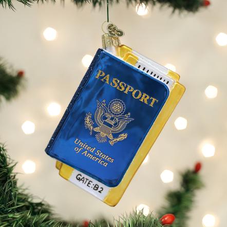 Old World Christmas- Passport Ornament