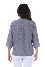 Load image into Gallery viewer, Pleated Sleeve Linen Blouse With Buttons