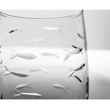 Load image into Gallery viewer, School of Fish Stemless Wine Glasses