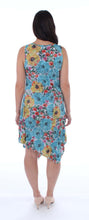 Load image into Gallery viewer, Sleeveless Floral Crinkle Dress