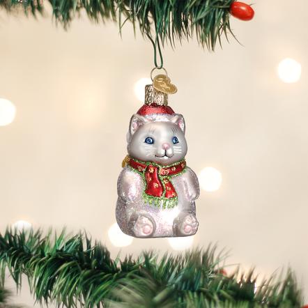 Old World Christmas- Winter Kitty Ornament
