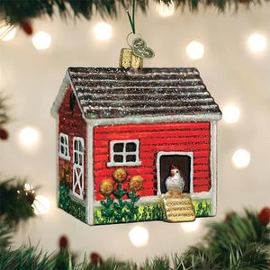 Old World Christmas- Chicken Coop Ornament