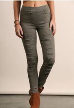 Load image into Gallery viewer, High Waisted Distressed Jeggings