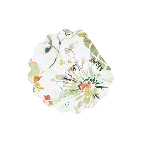 Watercolor Floral Round Placemat