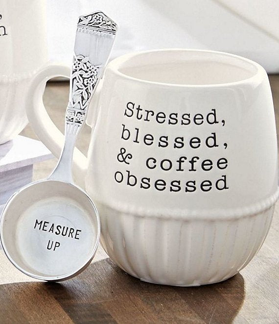 Stressed Coffee Mug Set