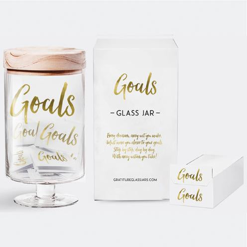 Goals Glass Jar