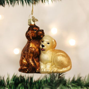 Old World Christmas- Puppy Love Ornament