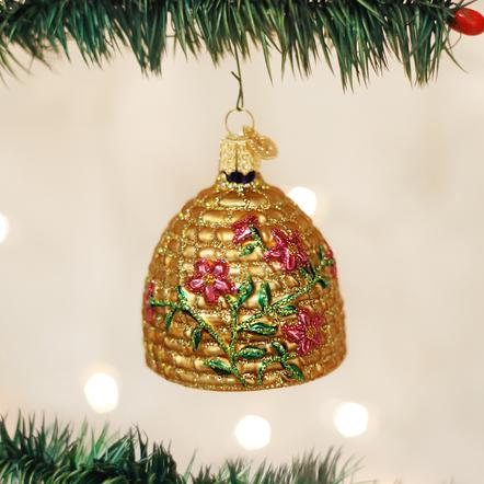 Old World Christmas- Bee Skep Ornament